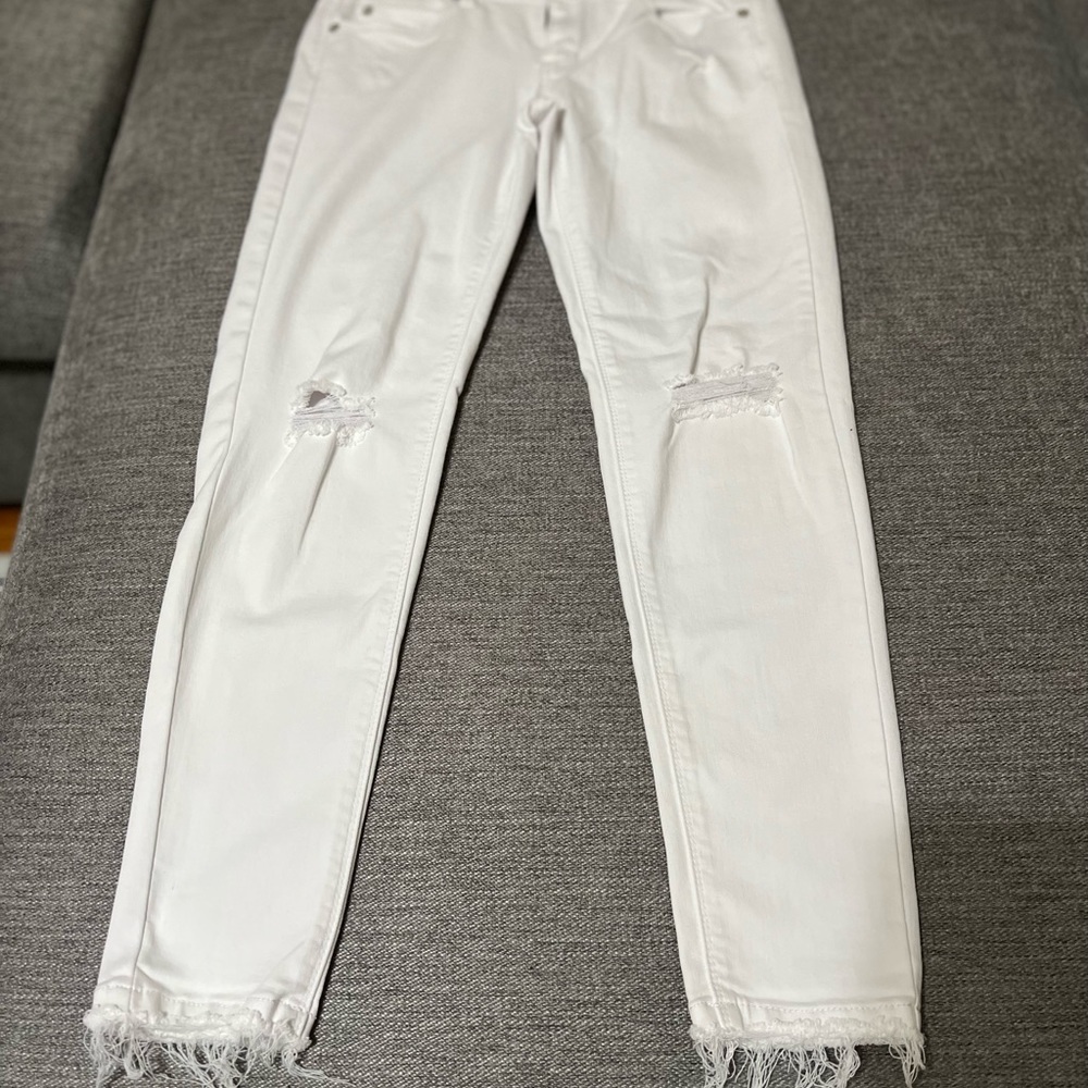 White Ripped Jeans - Picture 4 of 5
